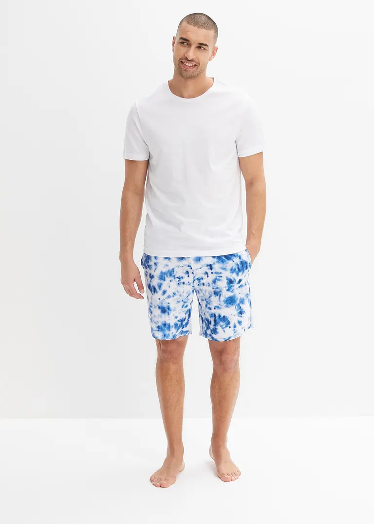 bonprix Schöne Badeshorts mit modischem Print - blau - Herren Meist gekauft