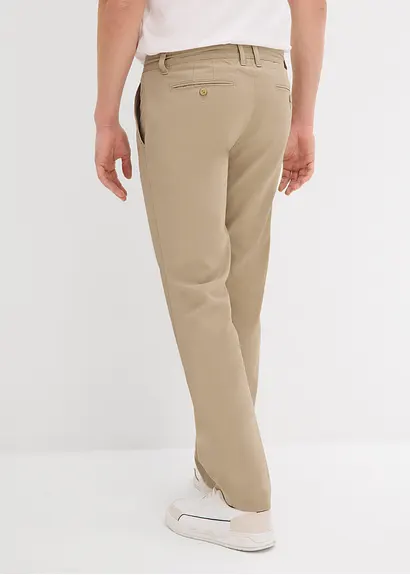 bonprix Moderne Chinohose mit Bundfalte - grün - Herren Rabatt