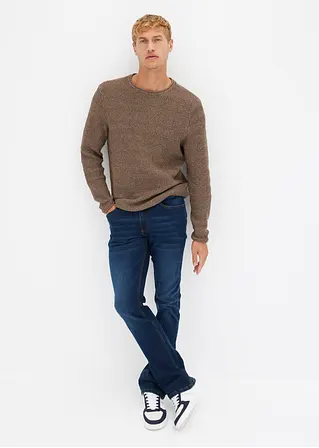 bonprix Praktische Stretch-Jeans in Five-Pocket-Form mit eingearbeiteten Falten Vatertagsangebot