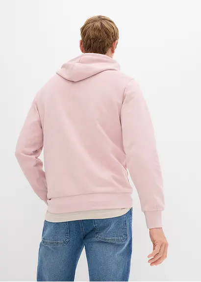bonprix Bequemes Herren Sweatshirt mit sportiver Kapuze - lila Jubiläumsangebot