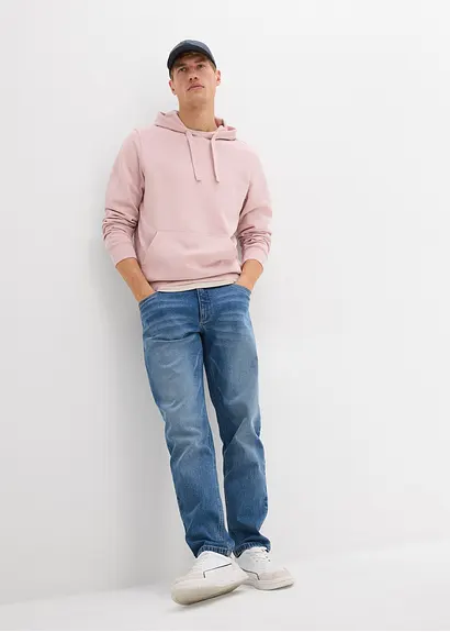 bonprix Bequemes Herren Sweatshirt mit sportiver Kapuze - lila Jubiläumsangebot