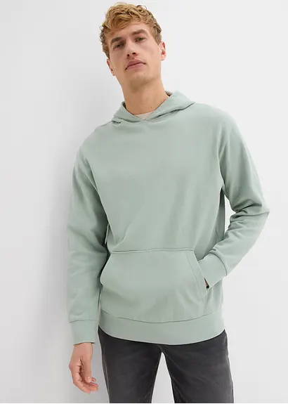 bonprix modernes Basic-Kapuzensweatshirt im angesagten Loose Fit innen weich angeraut Lagerräumung
