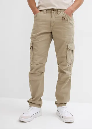 bonprix Angesagte Cargohose mit Reißverschlussdetail und auffallenden Knieabnähern Online Outlet