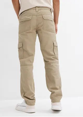 bonprix Angesagte Cargohose mit Reißverschlussdetail und auffallenden Knieabnähern Online Outlet