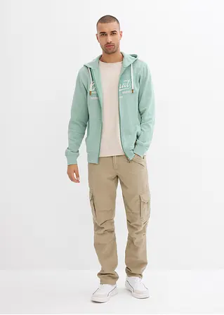 bonprix Angesagte Cargohose mit Reißverschlussdetail und auffallenden Knieabnähern Online Outlet