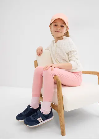 bonprix Mädchen-Strickjacke im schönen Design - weiß - Kinder Kauf eins, bekomm eins gratis