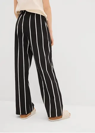 bonprix Mädchen Jersey-Hose aus reiner Bio-Baumwolle - schwarz Tiefpreis