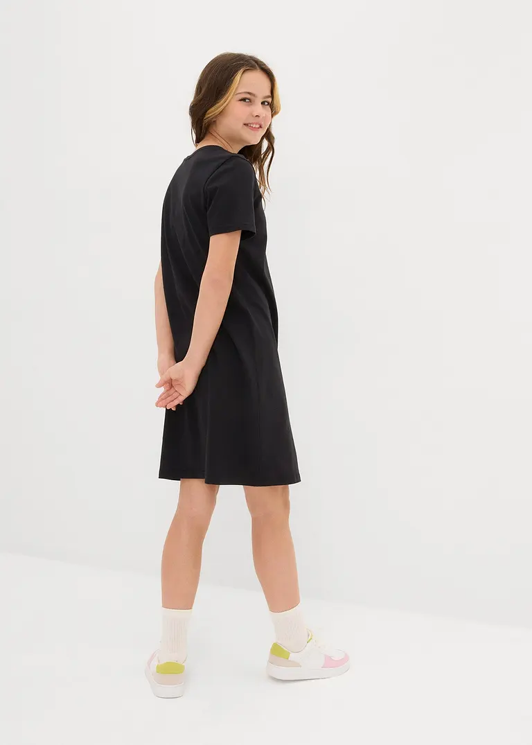 bonprix Schlichtes Jerseykleid für Mädchen aus reiner Bio-Baumwolle Neueste Stile
