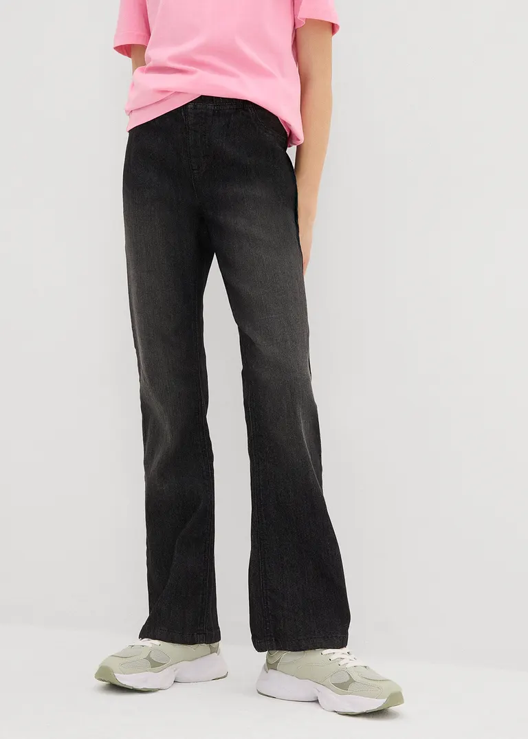 bonprix Mädchen Jeggings mit leicht ausgestelltem Bein und aufgesetzten Geäßtaschen Letzte 2 Tage