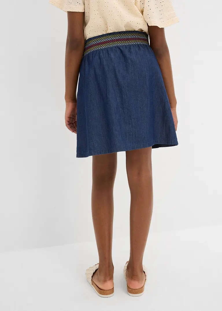 bonprix Ausgestellter Jeansrock mit elastischem Bündchen für Mädchen Sonderangebot der Fabrik