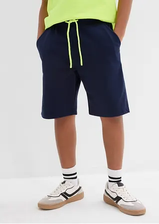 bonprix Schöne Jungen Sweat-Bermuda mit praktischen Taschen und kontrastfarbiger Kordel Super Rabatt