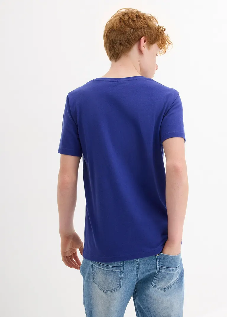 bonprix Cooles Jungen T-Shirt mit Rundhalsausschnitt und einem großen Druck vorne Clearance-Verkauf