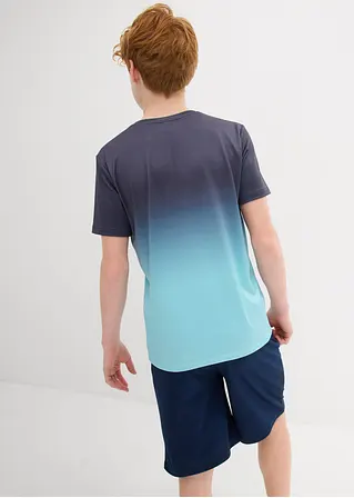 bonprix Cooles Jungen Sport-Shirt mit Rundhalsausschnitt - blau Kostenloser Versand international