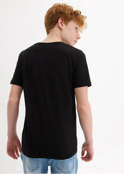 bonprix Cooles Jungen T-Shirt mit großem Druck und Rundhalsausschnitt Fabrikladen