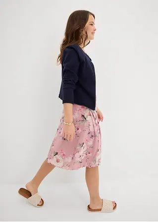 bonprix Sommerliches Kleid für Mädchen aus Mesh - rosa - Kinder Begrenzt auf 3 Tage
