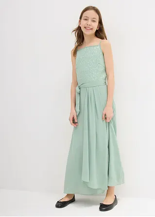 bonprix Elegantes Maxikleid für Mädchen für festliche Anlässe - grün zollfrei
