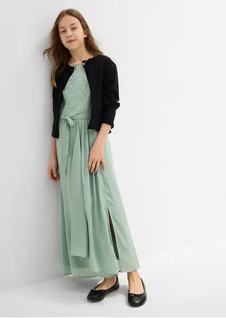 bonprix Elegantes Maxikleid für Mädchen für festliche Anlässe - grün zollfrei