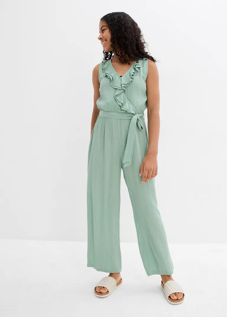 bonprix Schicker Jumpsuit für Mädchen ohne Ärmel aus fließender Viskose 50% Rabatt für begrenzte Zeit