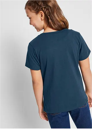 bonprix Doppelpack Mädchen T-Shirt mit romantischem Druck 2025