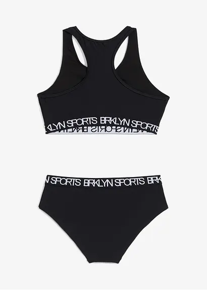 bonprix Cooler Mädchen Sportbikini mit Ringerrücken im 2-tgl. Set Outlet