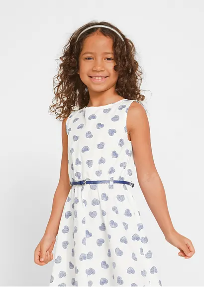 bonprix Tolles Mädchen Set mit Herzchen-Print - blau/weiß Blitzverkäufe