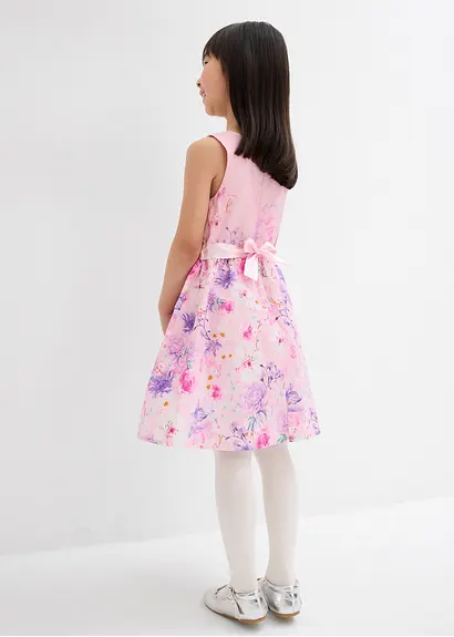 bonprix Sommerliches Mädchen Kleid mit Blumendruck - rosa Sonderangebot