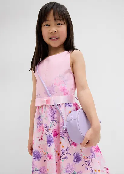 bonprix Sommerliches Mädchen Kleid mit Blumendruck - rosa Sonderangebot