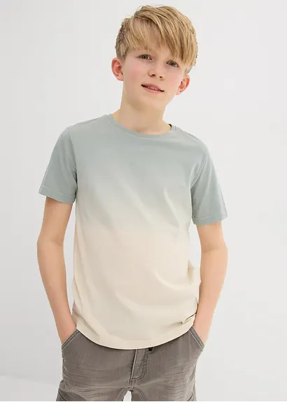 bonprix Angesagtes Jungen T-Shirt mit Farbverlauf und Rundhalsausschnitt Osterangebot