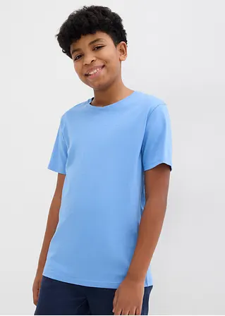 bonprix Jungen Basic T-Shirt mit Rundhalsausschnitt - Kinder Muttertagsangebot