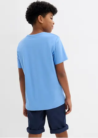 bonprix Jungen Basic T-Shirt mit Rundhalsausschnitt - Kinder Muttertagsangebot