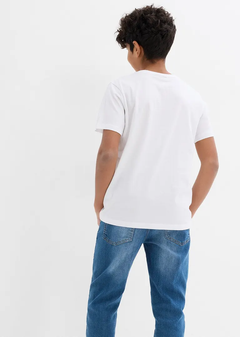 bonprix Schöne Basic Packung für Jungen mit Rundhalsausschnitt Heißer Verkauf