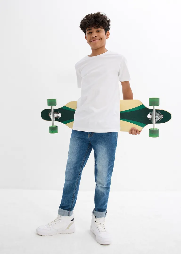 bonprix Schöne Basic Packung für Jungen mit Rundhalsausschnitt Heißer Verkauf