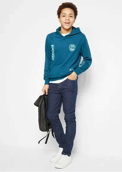 bonprix Schlichte Jungen Jeans mit 4 Taschen - blau - Kinder Neueste Mode