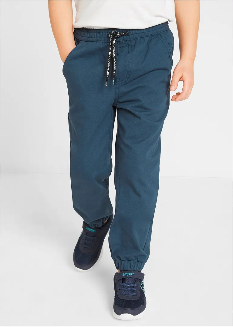 bonprix Coole Jungen Hosen in 3 Farben - dunkelblau+sand+rauchgrau Online Outlet