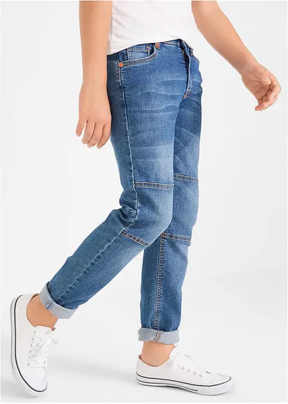 bonprix Widerstandsfähige Jungen Jeans mit extra Knieverstärkung - blau Große Rabatte