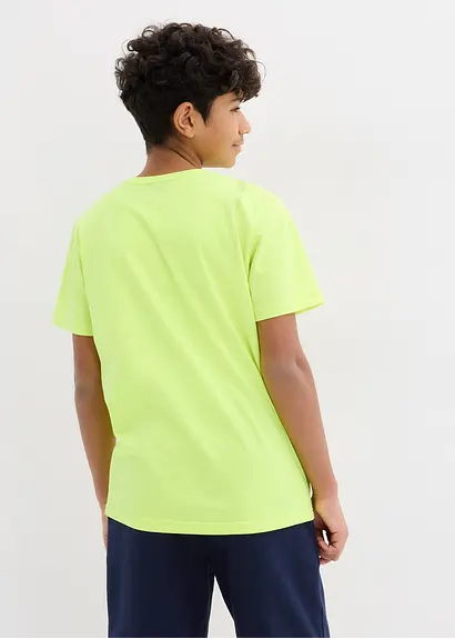 bonprix T-Shirt mit abstraktem Print - gelb - Kinder Sonderangebote