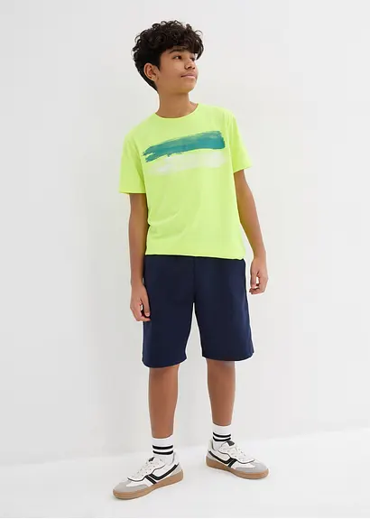 bonprix T-Shirt mit abstraktem Print - gelb - Kinder Sonderangebote