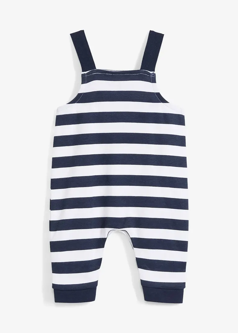 bonprix Baby Maritimer Jersey-Overall aus reiner Bio-Baumwolle mit verstellbaren Trägern Bis zu 60% Rabatt