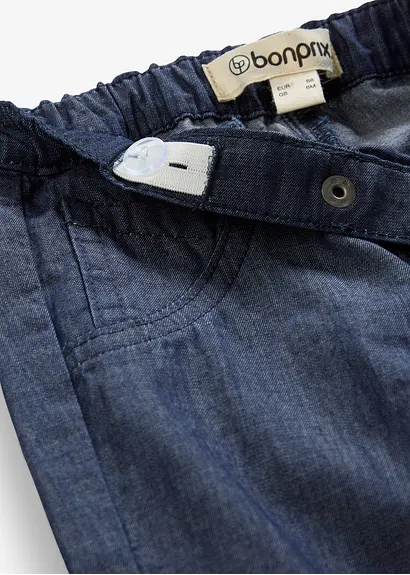 bonprix Lässige Baby-Hose im Jeanslook aus Bio-Baumwolle - blau Vierteljährliche Förderung