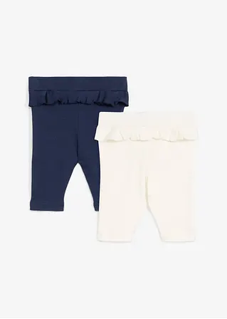 bonprix Süße Baby Leggings mit Rüschen im 2er Pack - Kinder Kostenloser Versand international
