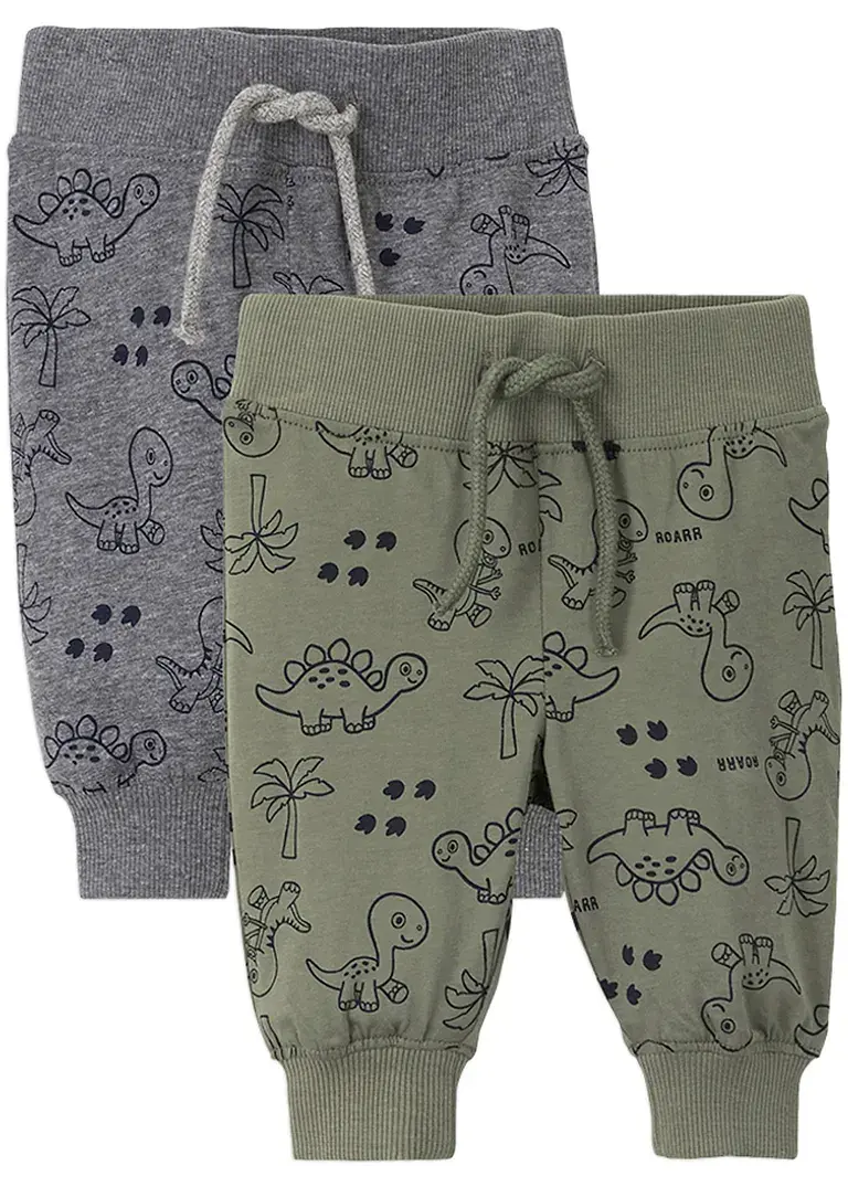 bonprix Coole Hose mit Dino-Print - oliv+grau meliert bedruckt Speichern exportieren