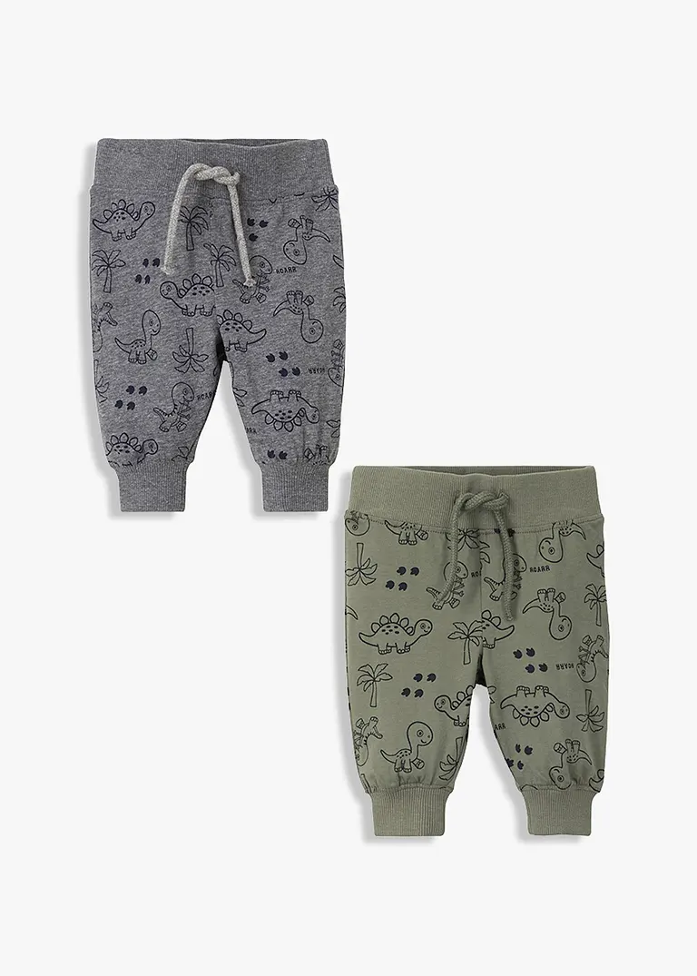 bonprix Coole Hose mit Dino-Print - oliv+grau meliert bedruckt Speichern exportieren