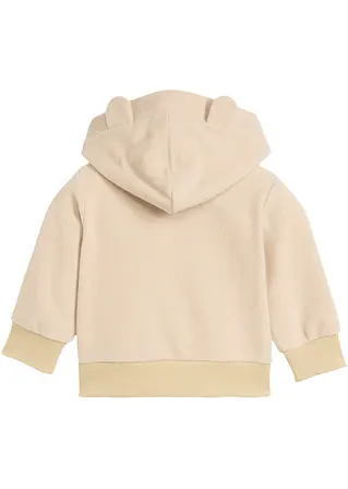 bonprix Schönes Fleeceshirt mit Kapuze in Teddyoptik - beige 2025