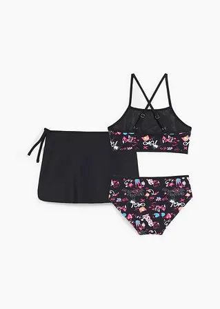 bonprix Schönes Mädchen Bikini Set mit Rock (3-tlg.Set) Limitierter Zeitrabatt