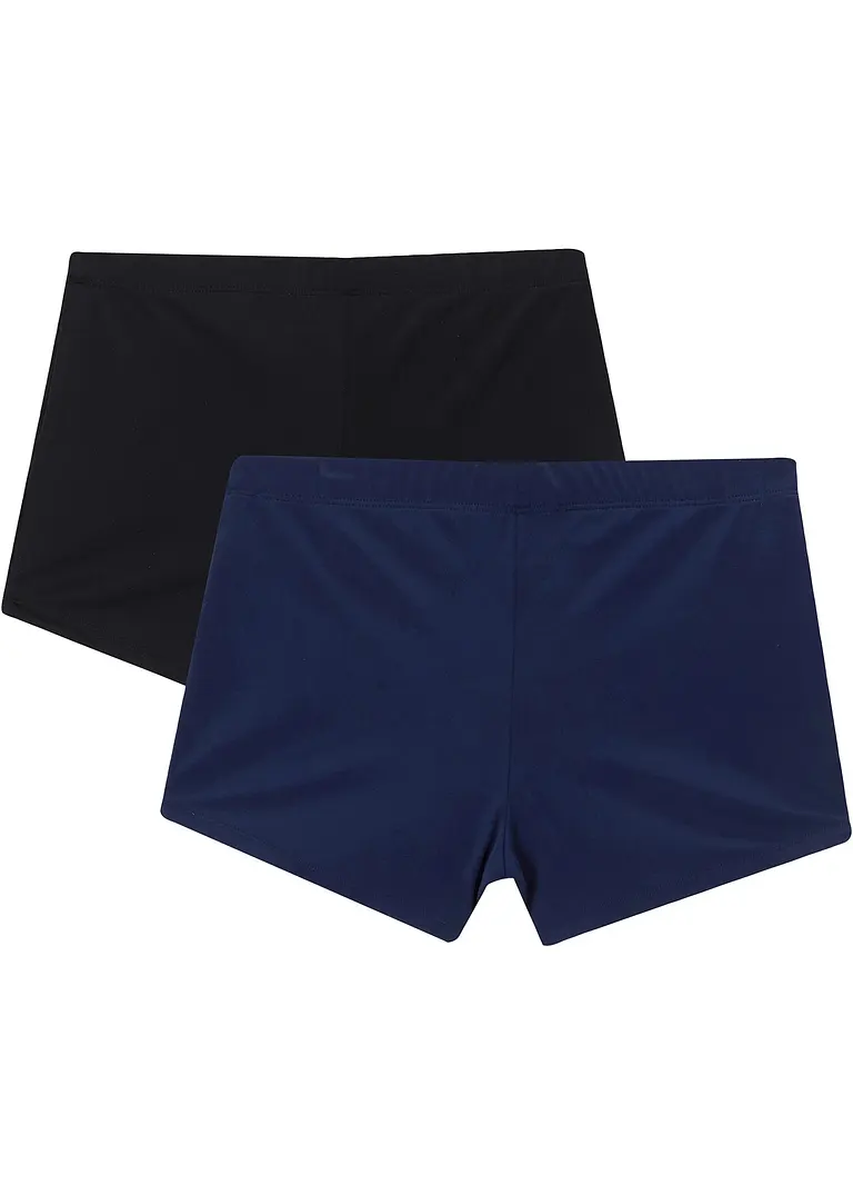 bonprix Tolle Badehose mit Print im 2er Pack - dunkelblau/schwarz Großer Ausverkauf