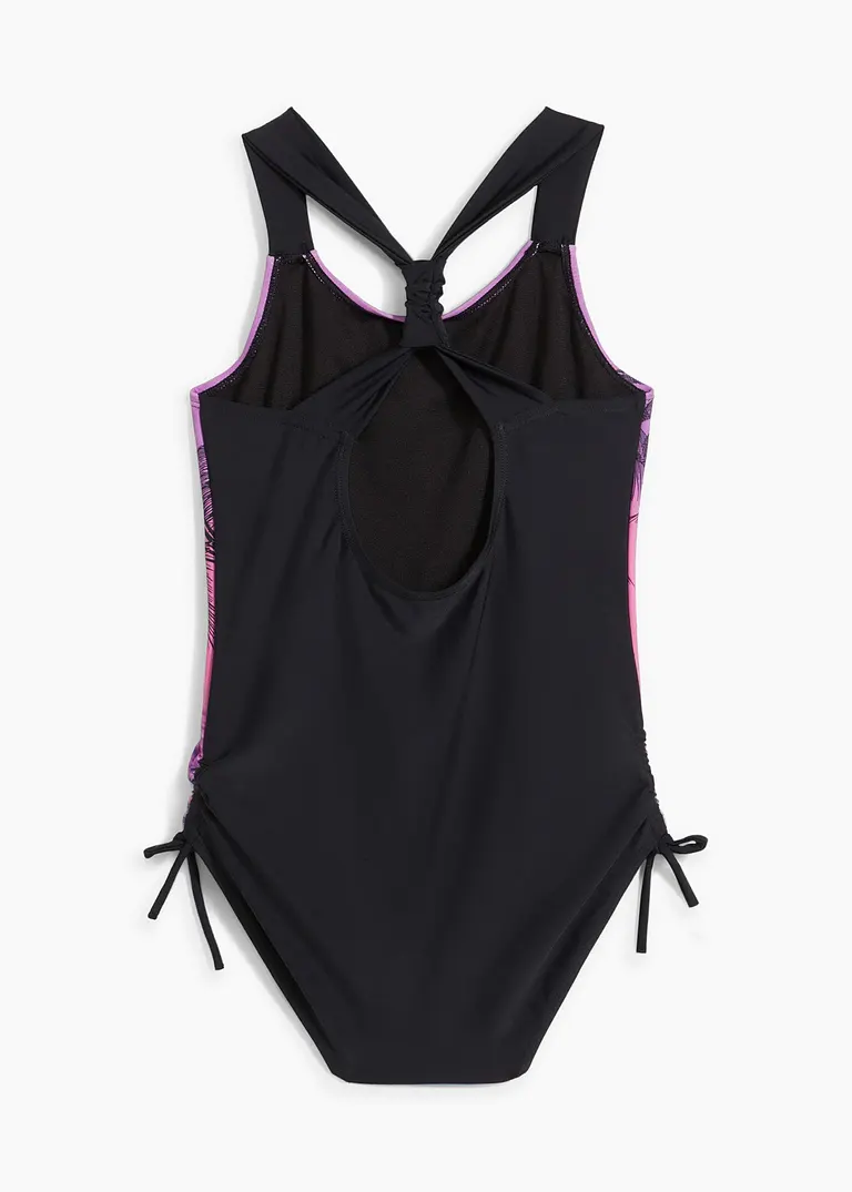 bonprix Mädchen Badeanzug mit tollem Sommer Print - bunt Black Friday