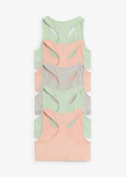 bonprix Schönes Bustier mit Bio-Baumwolle im 5er Pack. - Kinder Neueste Mode