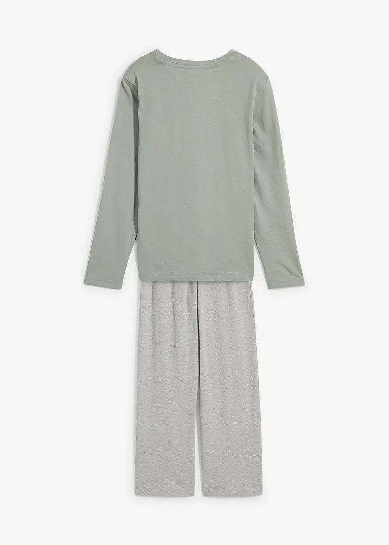 bonprix Lässiger Jungen Pyjama mit Bio-Baumwolle - Kinder Große Rabatte