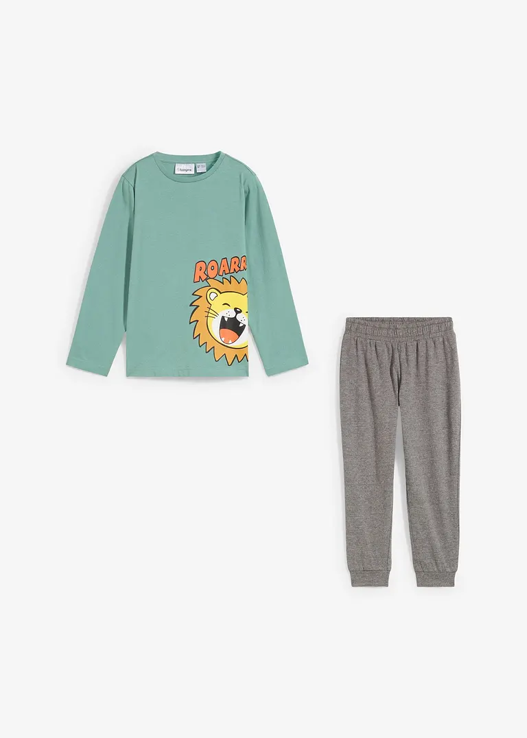 bonprix Cooler Jungen Pyjama mit Bio-Baumwolle im 2-tgl. Set Neuheiten
