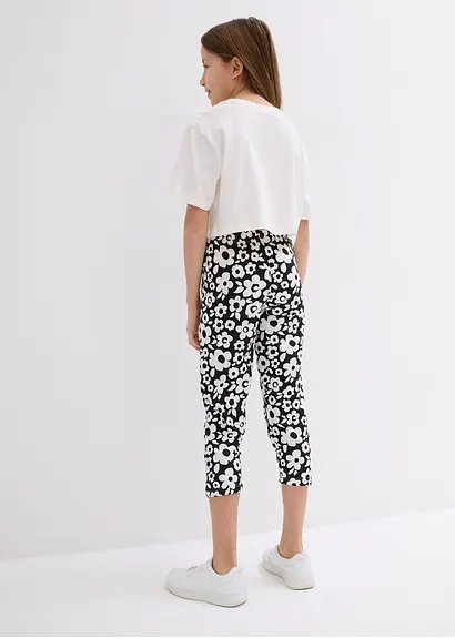 bonprix Schöne Capri Pyjama in 4-tgl. Set mit Blumen - Kinder Bestseller